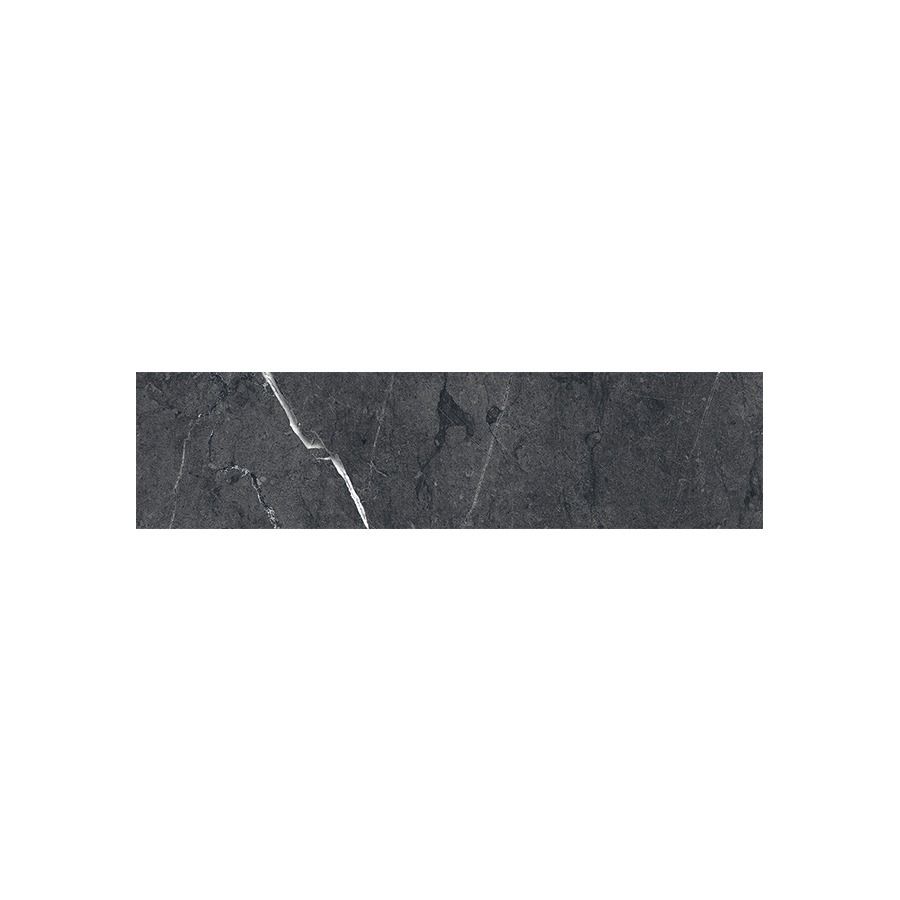 A room scene featuring Classica 3x12 Nero Marquina tiles on the floor, demonstrating its use in a residential space.