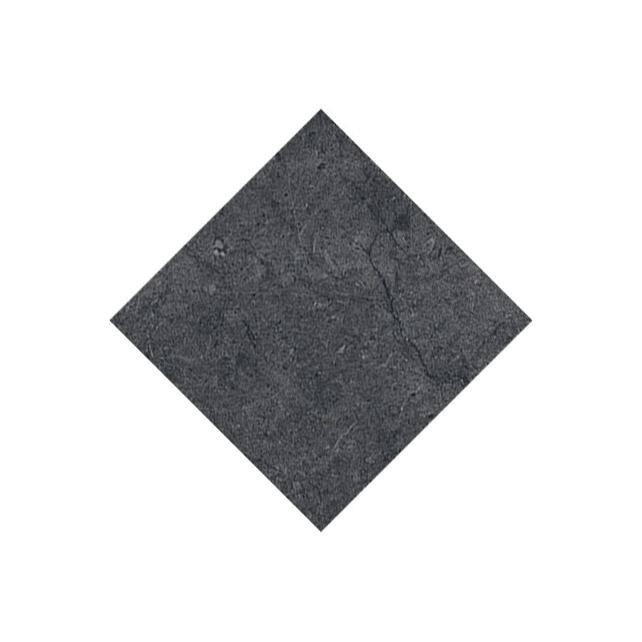 A tiled surface featuring multiple Classica 3x3 Nero Marquina tiles, highlighting the slight variation in pattern.