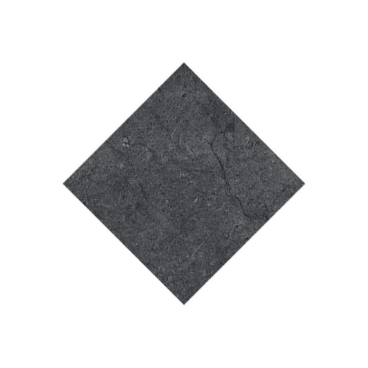 A tiled surface featuring multiple Classica 3x3 Nero Marquina tiles, highlighting the slight variation in pattern.