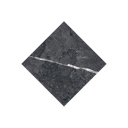 A floor installation of Classica 3x3 Nero Marquina tiles in a commercial setting, showcasing its durability.