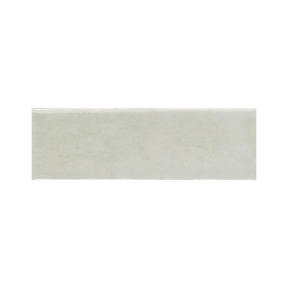 Perspective view of Agata glossy ceramic tiles installed on a wall