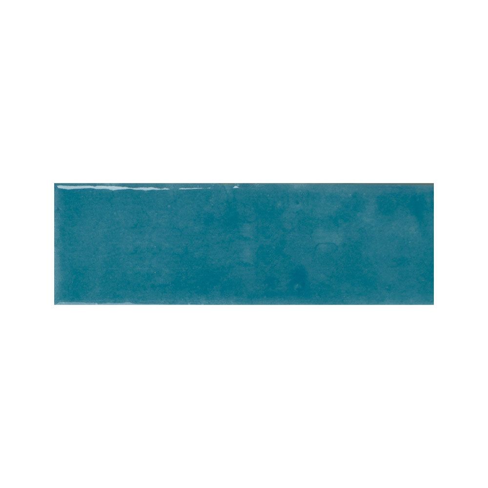 Sample board displaying the Azur blue gloss tile alongside other colors in the Colour Notes collection