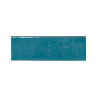 Sample board displaying the Azur blue gloss tile alongside other colors in the Colour Notes collection
