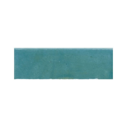 Swatch of the Azur blue gloss tile, suitable for color matching