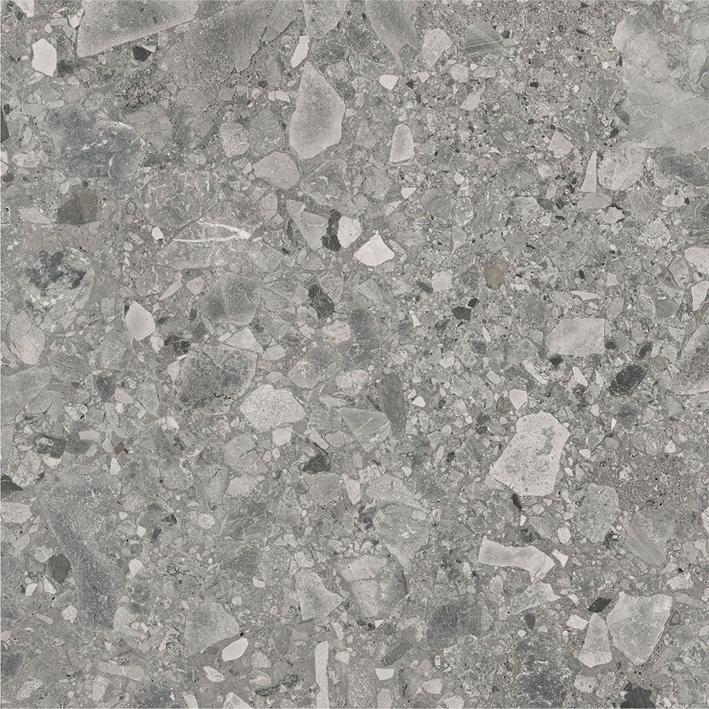 Ceppo Grey Matte tile used in a light commercial setting, such as a hallway or lobby