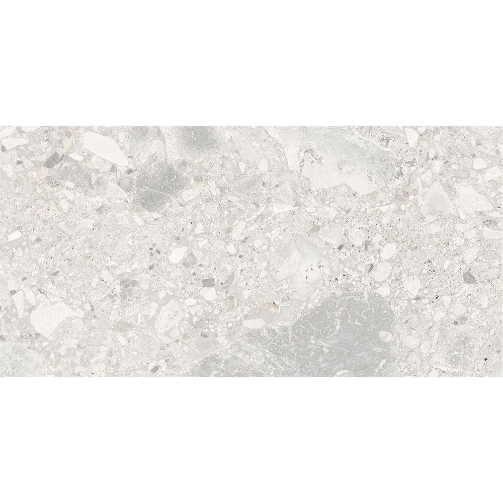 Detail shot of the matte finish on the Ceppo Ivory tile, highlighting its texture