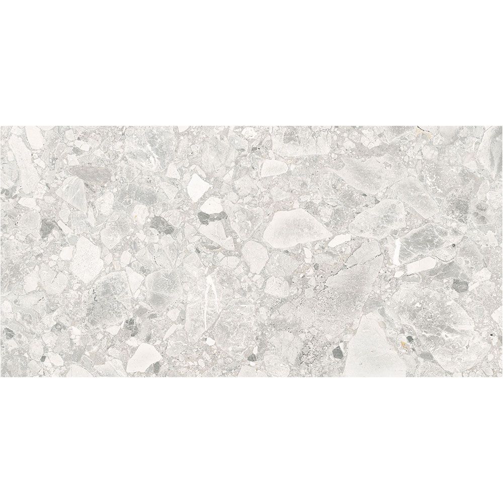 An example of Ceppo Ivory Matte porcelain tile used in a shower or bathroom setting