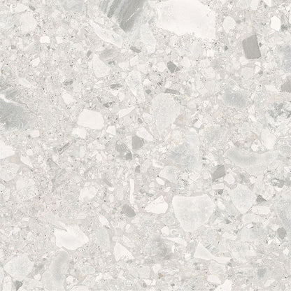 Sample of Ceppo Ivory Matte porcelain tile on a white background