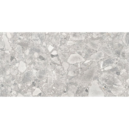 An outdoor patio area paved with Ceppo Natural Matte tiles, showcasing its frost resistance
