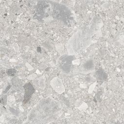 Close-up of Ceppo Natural Matte porcelain tile showing fragmented mineral design