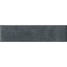 Close-up view of Cera 2x9 Blu Notte matte porcelain wall tiles arranged in a pattern