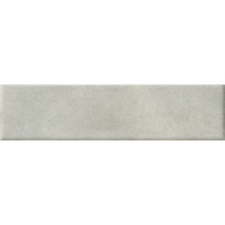 Close-up view of Cera Grigio Cenere matte porcelain wall tiles arranged in a pattern