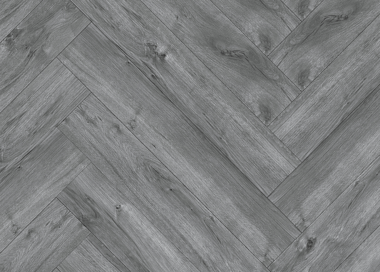 CYRUS FLOORS Herringbone Vinyl SPC - Grey Tint AS002 - D & R Flooring