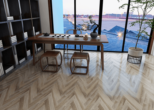 CYRUS FLOORS Herringbone Vinyl SPC - Sand Castle AS004 - D & R Flooring