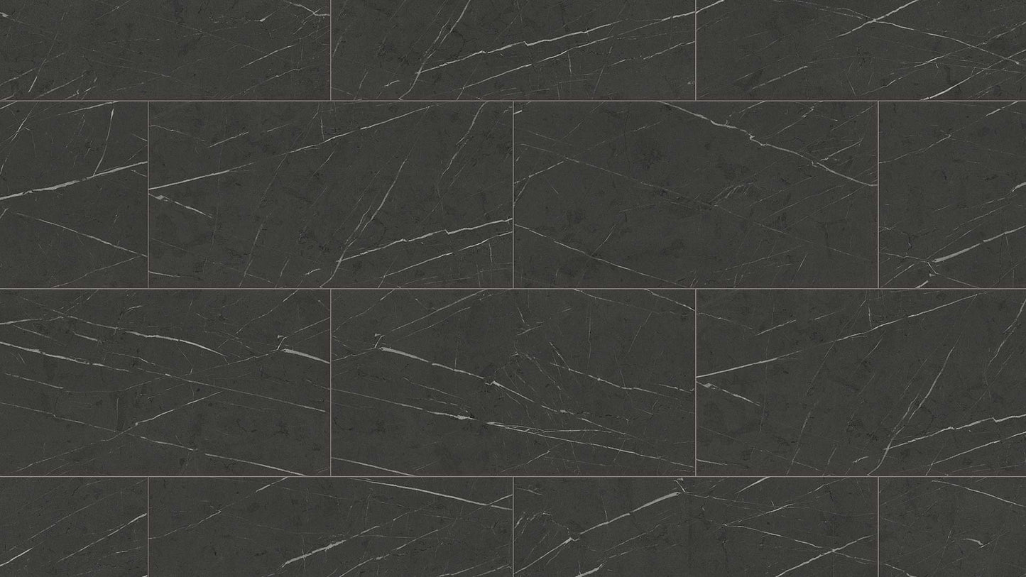 EuroStyle Waterproof O.R.C.A. Board Tile - Black Pietra Marble