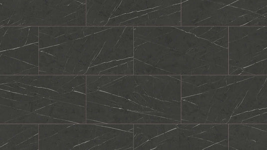 EuroStyle Waterproof O.R.C.A. Board Tile - Black Pietra Marble