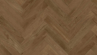 EUROSTYLE Signature Brushed Herringbone Engineered Wood Flooring - Oak Bordeaux
