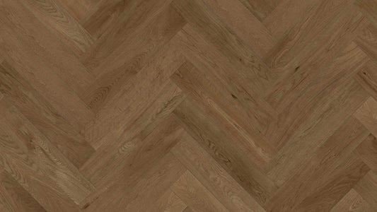 EUROSTYLE Signature Brushed Herringbone Engineered Wood Flooring - Oak Bordeaux