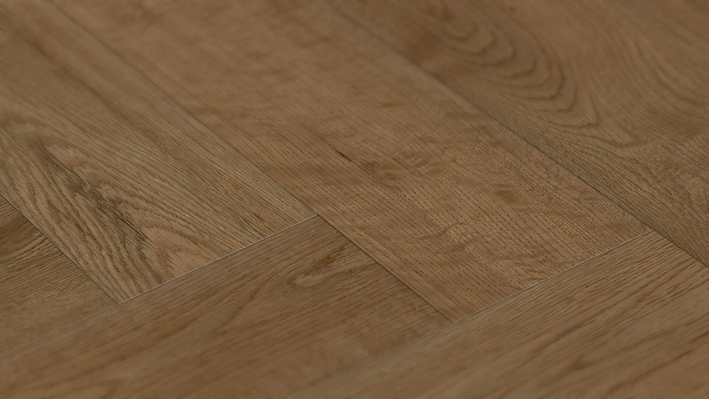 EUROSTYLE Signature Brushed Herringbone Engineered Wood Flooring - Oak Bordeaux