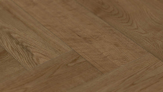 EUROSTYLE Signature Brushed Herringbone Engineered Wood Flooring - Oak Bordeaux