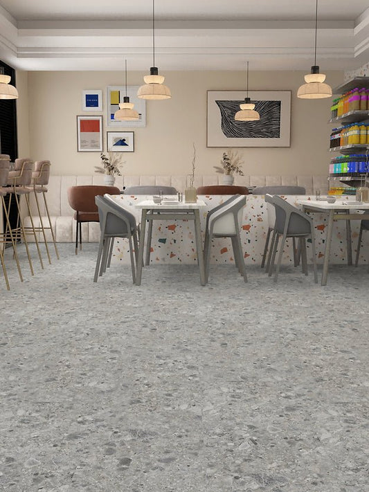 Harbinger Craftsman Vinyl Tile - Terrazzo HCP 88011T - D & R Flooring