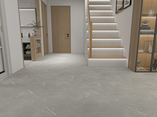Harbinger Signature Acoustic Click Vinyl Tile - Marengo Grey SAC 55004S - D & R Flooring