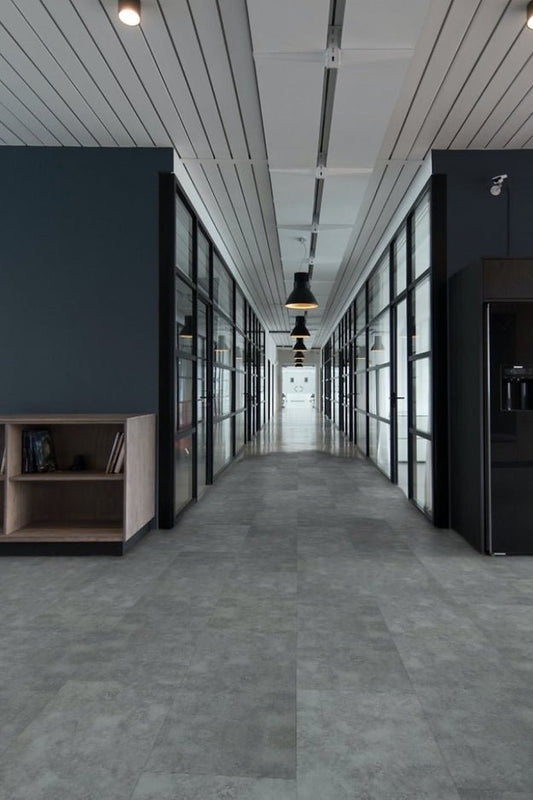 Harbinger SPC Vinyl Tile - Stormy Grey - D & R Flooring