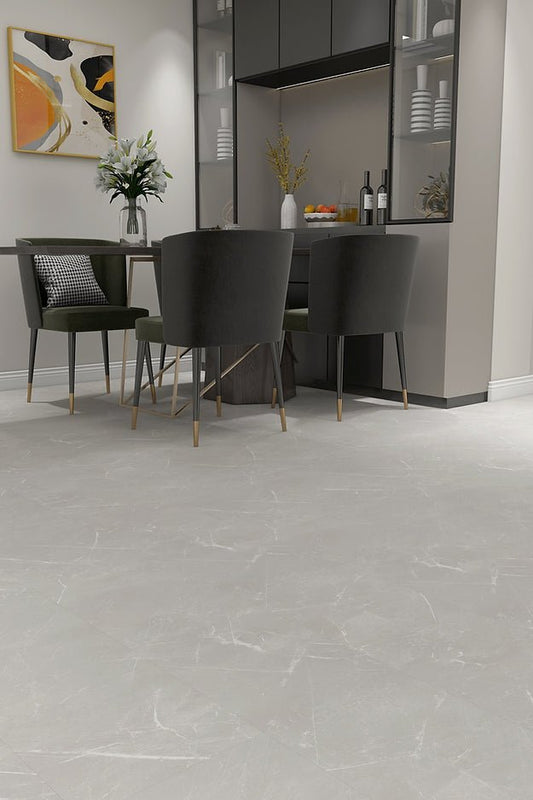Harbinger The Quiet Zone Vinyl Tile - Coastal Fog - D & R Flooring