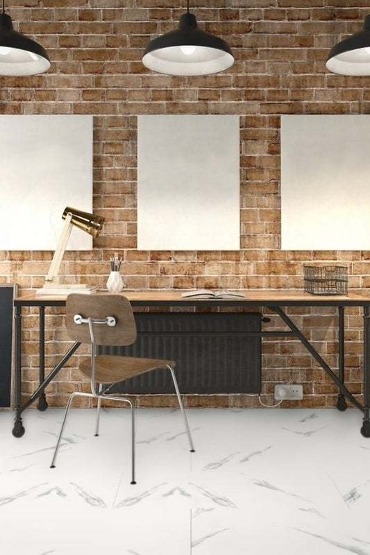 Harbinger WPC Vinyl Tile - Calacatta - D & R Flooring