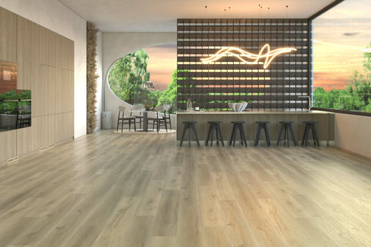Kennedy Solar Shamrock Surfaces Vinyl Stone Core Plank - Petaluma Oak - D & R Flooring
