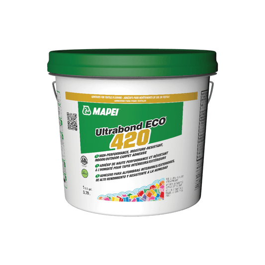 Mapei Ultrabond Eco 420 - Moisture - Resistant Indoor/Outdoor Carpet Adhesive - 3.79 L - D & R Flooring