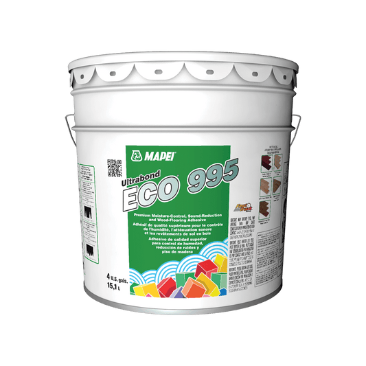 Mapei Ultrabond Eco 995 - Moisture - Control and Sound - Reduction Wood - Flooring Adhesive - 15.1 L - D & R Flooring