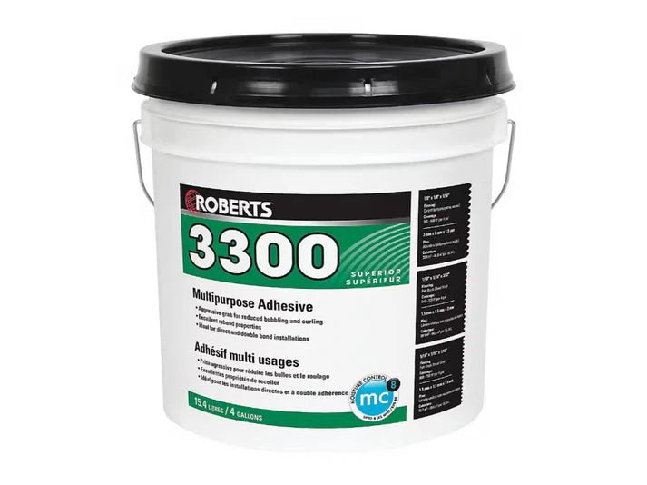 ROBERTS 3300 High - Performance Multipurpose Adhesive - 3.78 L - D & R Flooring
