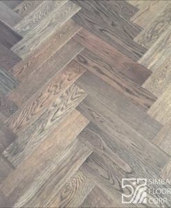 Simba Flooring Engineered Hardwood - Chevron Chestnut - D & R Flooring