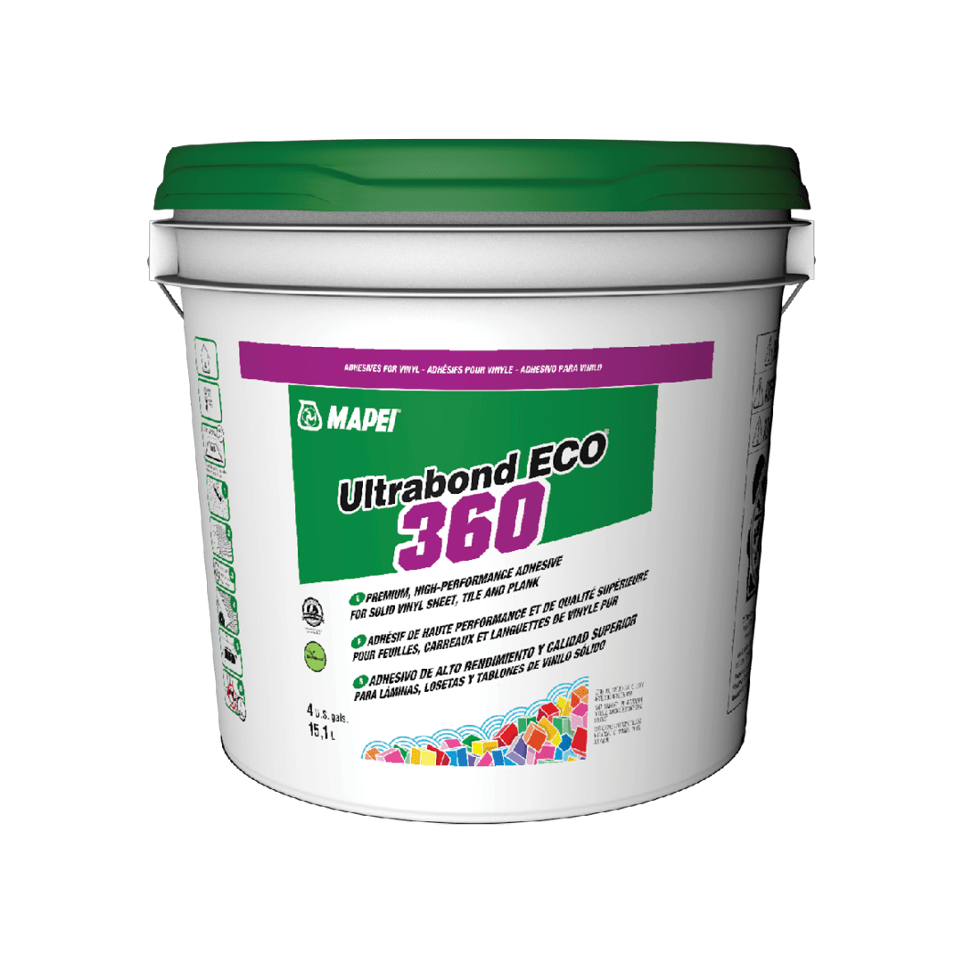 Mapei Ultrabond Eco 360 - High-Performance Adhesive for Solid Vinyl Flooring - 15.1 L