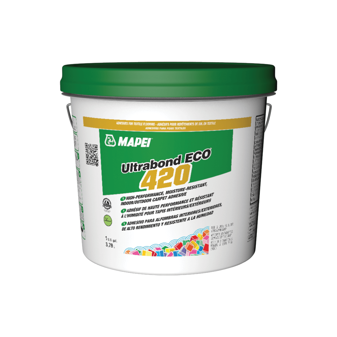 Mapei Ultrabond Eco 420 - Moisture-Resistant Indoor/Outdoor Carpet Adhesive - 3.79 L