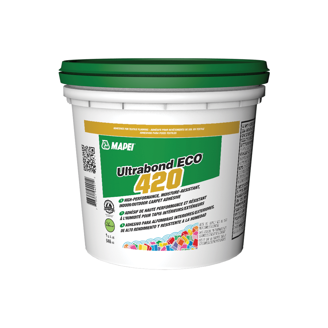 Mapei Ultrabond Eco 420 - Moisture-Resistant Indoor/Outdoor Carpet Adhesive - 946 ml