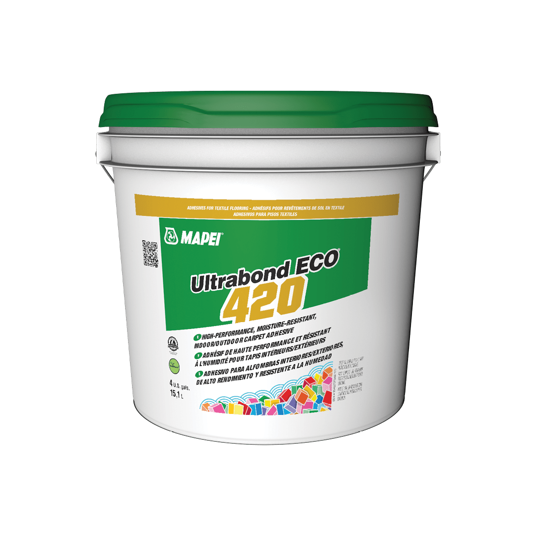 Mapei Ultrabond Eco 420 - Moisture-Resistant Indoor/Outdoor Carpet Adhesive - 15.1 L