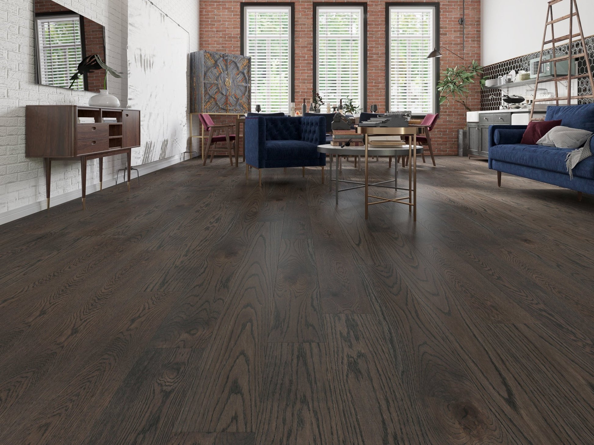 Vidar 6 Collection 3/4" Engineered Hardwood - American Oak Coffee - D & R Flooring