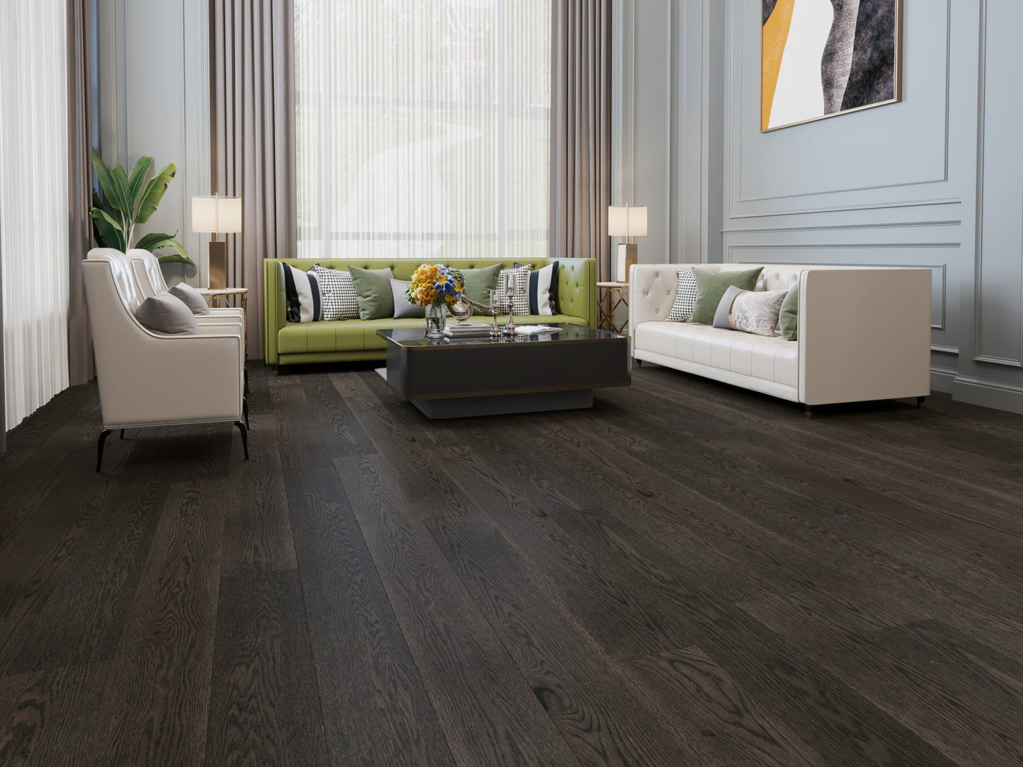 Vidar 7 Collection 3/4" Engineered Hardwood - American Oak Charcoal - D & R Flooring