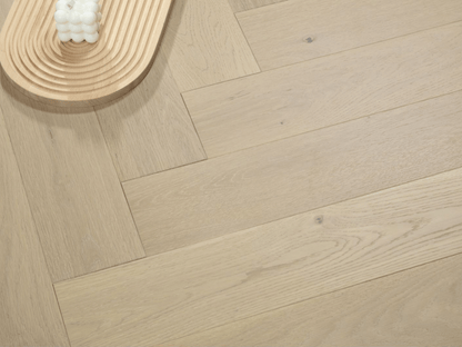 VIDAR Engineered Hardwood American Oak - Herringbone Naked Oak - D & R Flooring