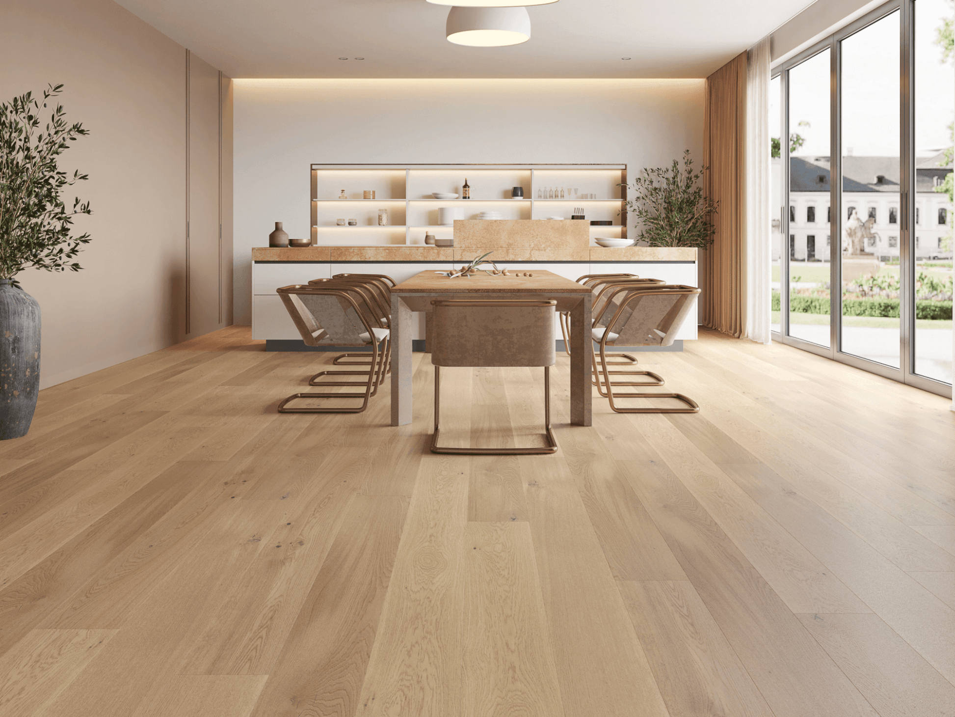 VIDAR Engineered Hardwood American White Oak - Macaroon 7 - 1/2" - D & R Flooring
