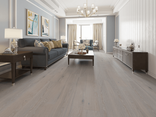 VIDAR Engineered Hardwood White Oak - Silver Stone 9" - D & R Flooring