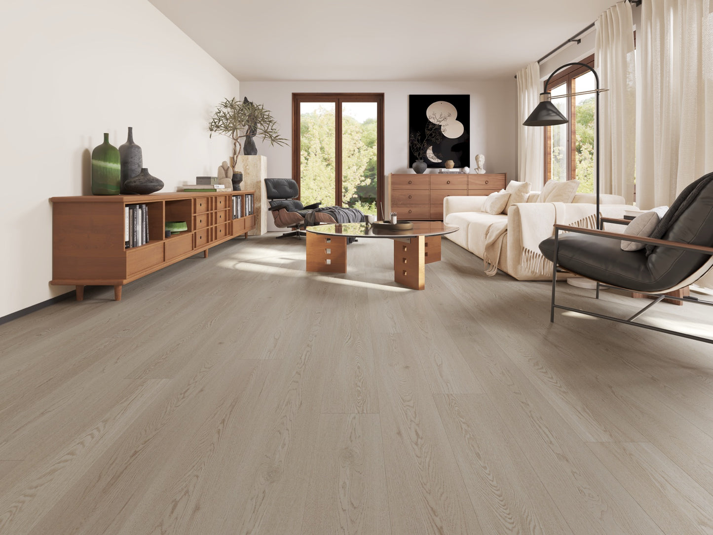 Vidar Luxury Waterproof Flooring Vinyl SPC VS88 Sky IIC:77 STC:76
