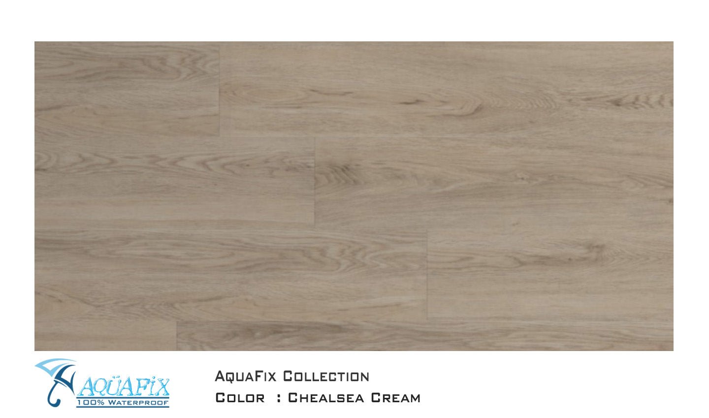 AquaFix SPC Plank - Chelsea Cream - D & R Flooring