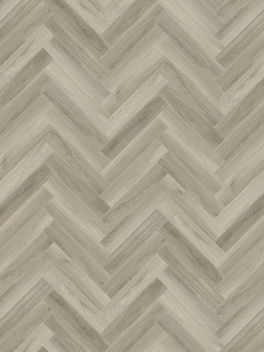 Harbinger Craftsman Vinyl - Herringbone Silver Leaf HCP44077R - D & R Flooring